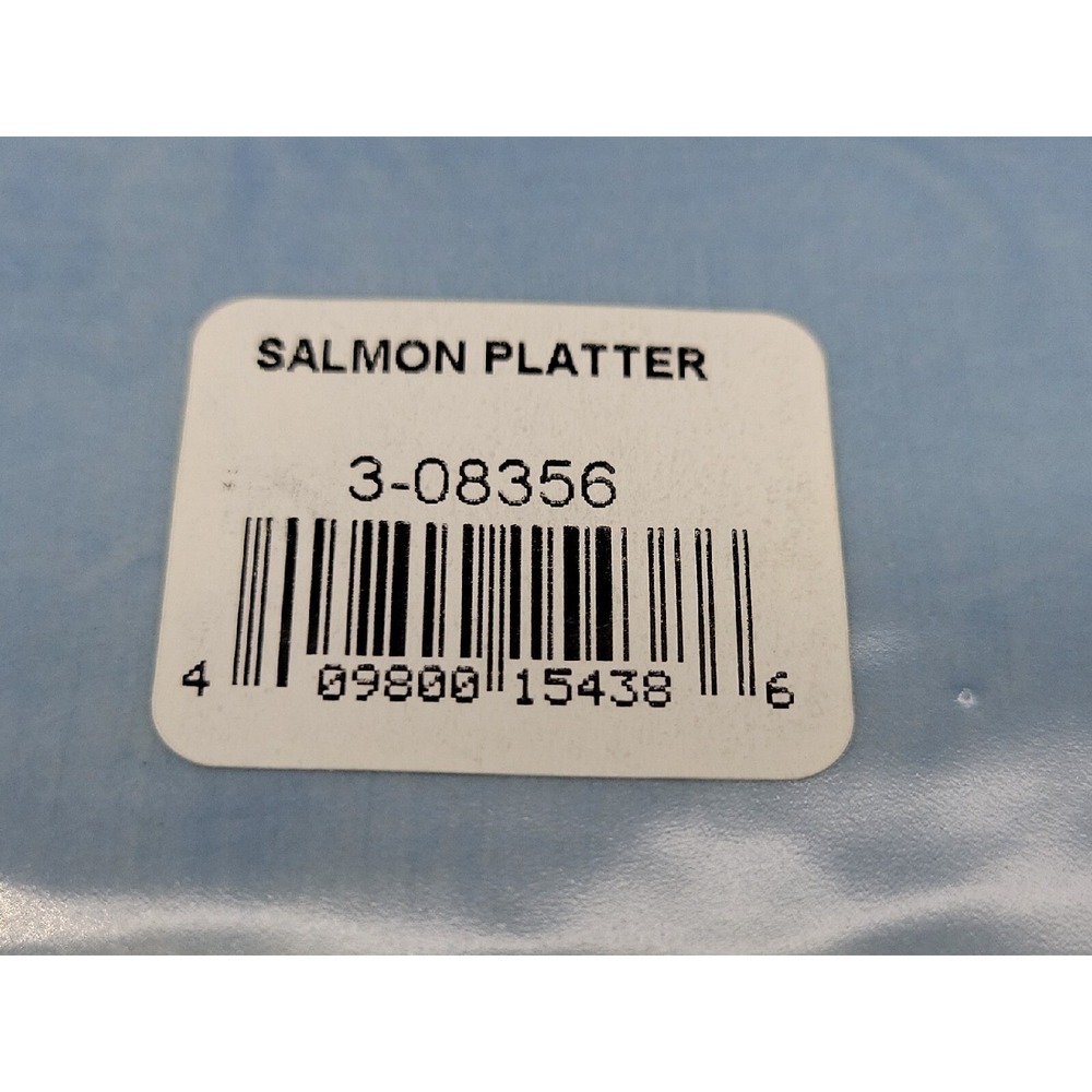 Art Pottery Salmon Fish Platter Plate Serving Oval Signed Numbered - Picture 4 of 5